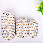 Assorted handmade Block Printed Large Toiletry Bag, Waterproof Wash Bag, Makeup Bag, Cosmetic Bag, Travel Bag with Pockets, Jumbo Wash Bag